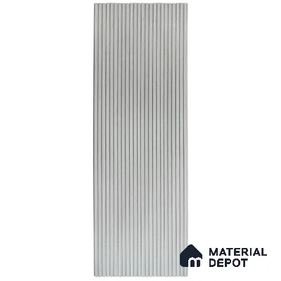 Grey Wooden Louver 413 9 ft x 4.7 inch MDF Panel - 18 mm | Suitable for Feature Wall, TV Unit & Living Room | Width is Subjected to 5% Variation